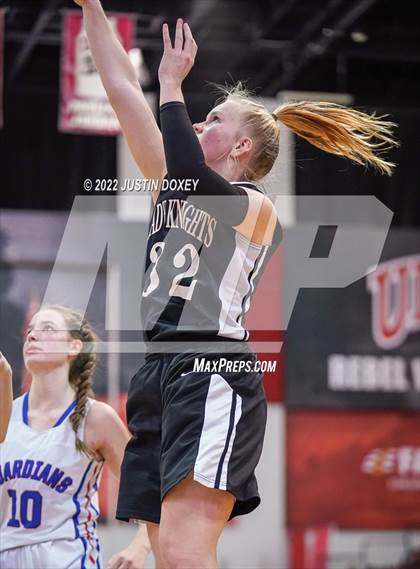 Thumbnail 2 in GV Christian vs. Round Mountain (NIAA Class 1A State Girls Quarterfinal) photogallery.