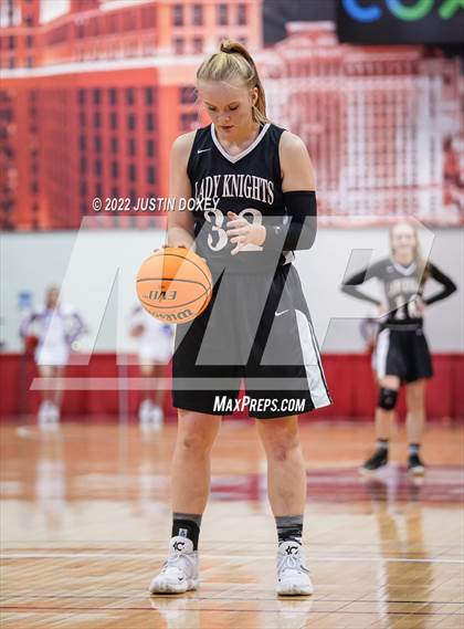 Thumbnail 2 in GV Christian vs. Round Mountain (NIAA Class 1A State Girls Quarterfinal) photogallery.