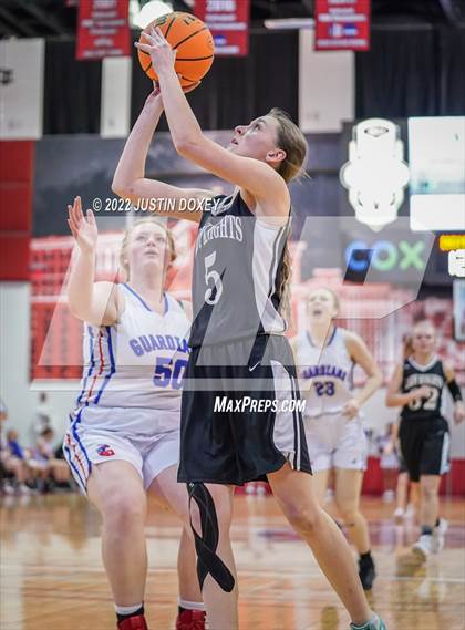 Thumbnail 2 in GV Christian vs. Round Mountain (NIAA Class 1A State Girls Quarterfinal) photogallery.