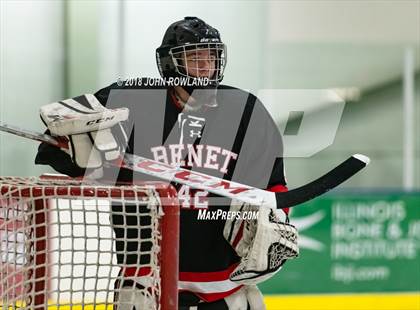 Thumbnail 3 in New Trier (Green) vs Benet Academy photogallery.