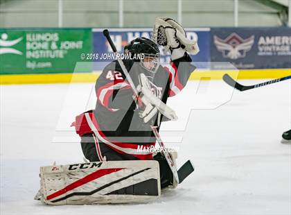 Thumbnail 2 in New Trier (Green) vs Benet Academy photogallery.