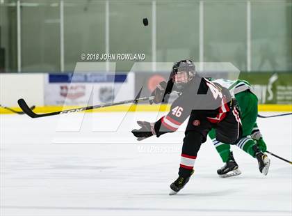 Thumbnail 2 in New Trier (Green) vs Benet Academy photogallery.