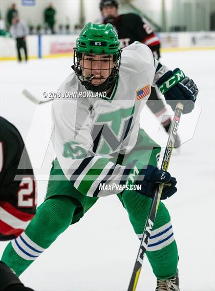 Thumbnail 1 in New Trier (Green) vs Benet Academy photogallery.