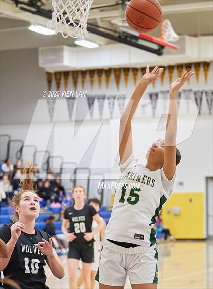 Thumbnail 1 in San Ramon Valley vs. Moreau Catholic (Pinole Valley Tip-Off Classic) photogallery.