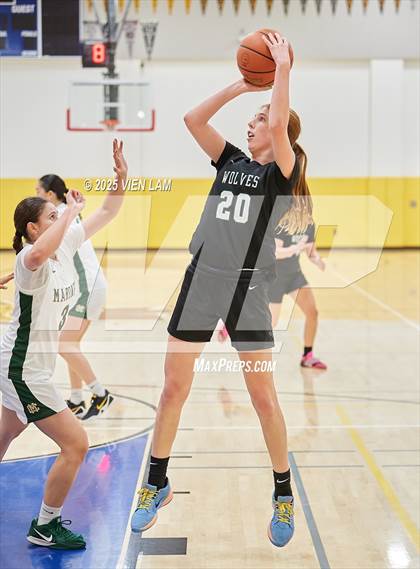 Thumbnail 2 in San Ramon Valley vs. Moreau Catholic (Pinole Valley Tip-Off Classic) photogallery.