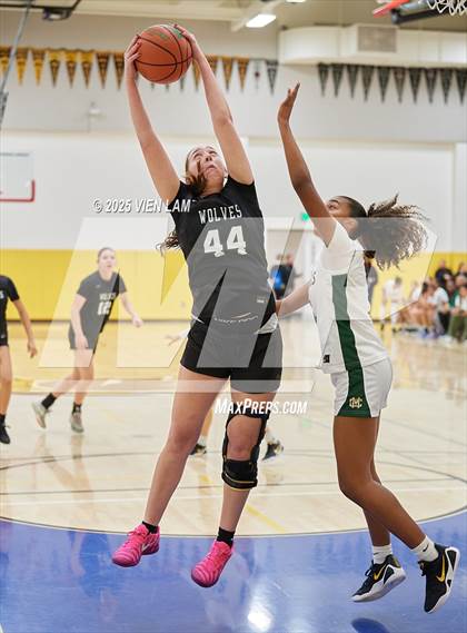 Thumbnail 2 in San Ramon Valley vs. Moreau Catholic (Pinole Valley Tip-Off Classic) photogallery.