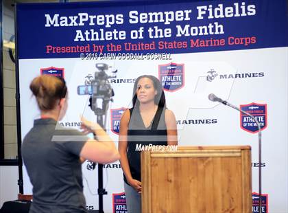 Thumbnail 2 in Marines H.S. Female Athlete of the Month -  NyAsia Blango photogallery.