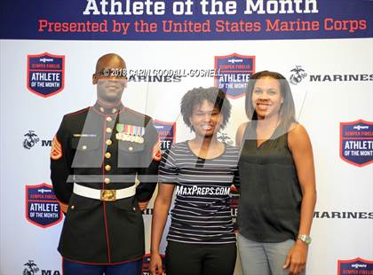 Thumbnail 2 in Marines H.S. Female Athlete of the Month -  NyAsia Blango photogallery.