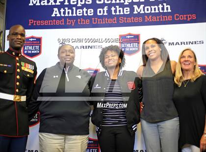 Thumbnail 1 in Marines H.S. Female Athlete of the Month -  NyAsia Blango photogallery.