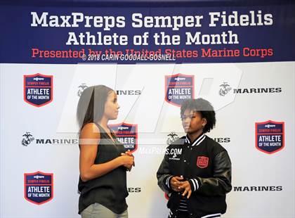 Thumbnail 3 in Marines H.S. Female Athlete of the Month -  NyAsia Blango photogallery.