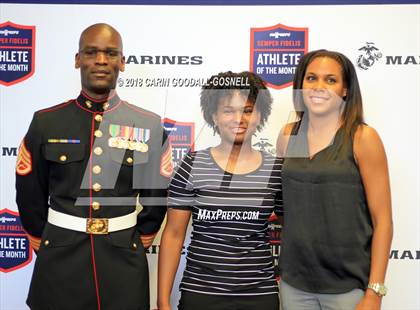 Thumbnail 1 in Marines H.S. Female Athlete of the Month -  NyAsia Blango photogallery.