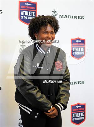 Marines H.S. Female Athlete of the Month -  NyAsia Blango