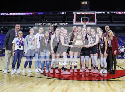 Thumbnail 3 in Lipan vs. Martins Mill (UIL 2A Basketball State Semifinal Medal Ceremony) photogallery.