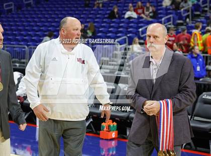 Thumbnail 3 in Lipan vs. Martins Mill (UIL 2A Basketball State Semifinal Medal Ceremony) photogallery.