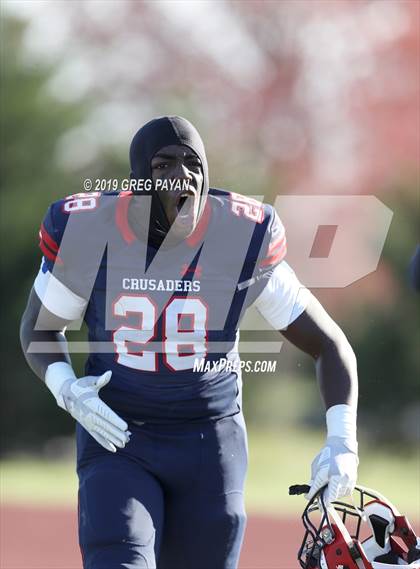 Thumbnail 2 in Cardinal Hayes vs. Archbishop Stepinac (NYCHSFL AAA Final) photogallery.