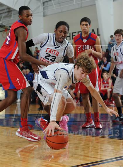 Thumbnail 1 in Faith Christian vs. St. John's Christian Academy photogallery.
