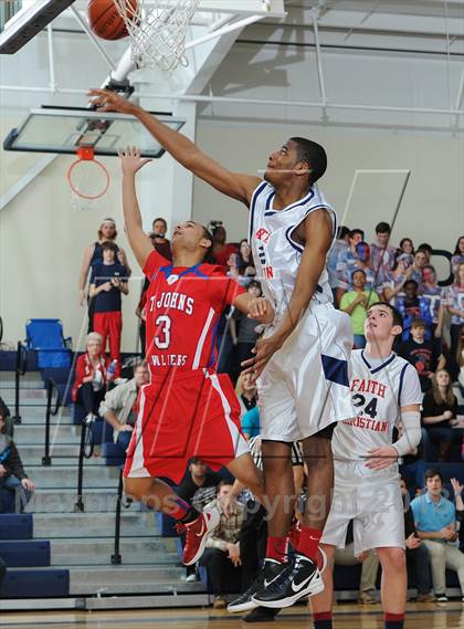 Thumbnail 1 in Faith Christian vs. St. John's Christian Academy photogallery.