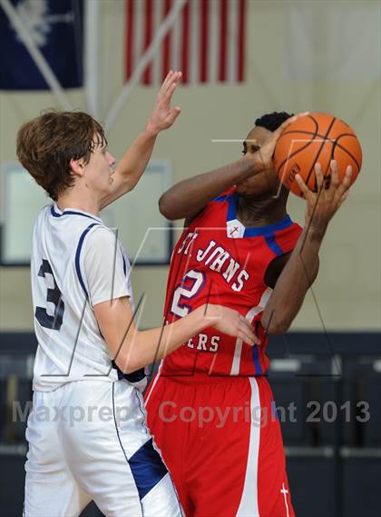 Thumbnail 2 in Faith Christian vs. St. John's Christian Academy photogallery.