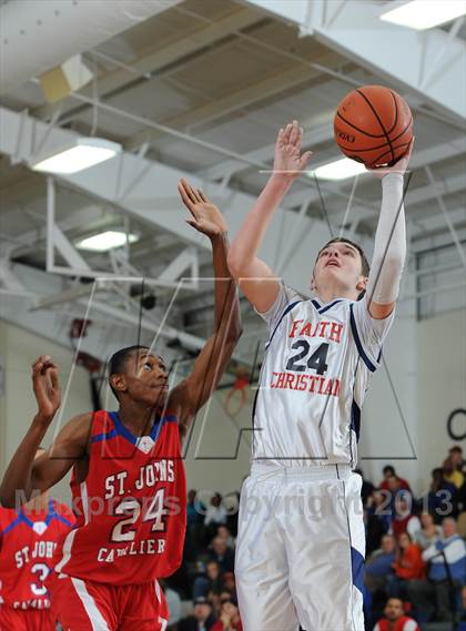 Thumbnail 3 in Faith Christian vs. St. John's Christian Academy photogallery.