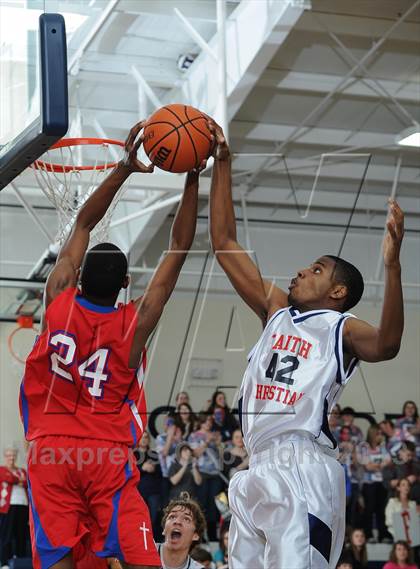 Thumbnail 2 in Faith Christian vs. St. John's Christian Academy photogallery.