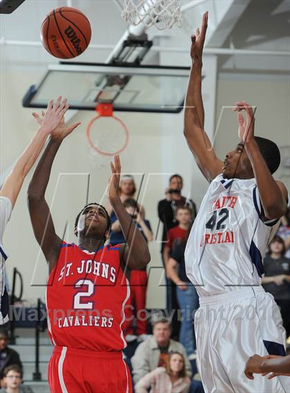 Thumbnail 1 in Faith Christian vs. St. John's Christian Academy photogallery.