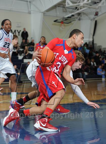 Thumbnail 2 in Faith Christian vs. St. John's Christian Academy photogallery.
