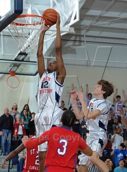 Thumbnail 2 in Faith Christian vs. St. John's Christian Academy photogallery.