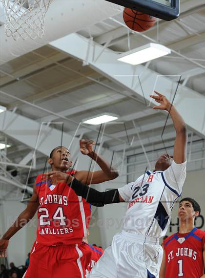 Thumbnail 1 in Faith Christian vs. St. John's Christian Academy photogallery.