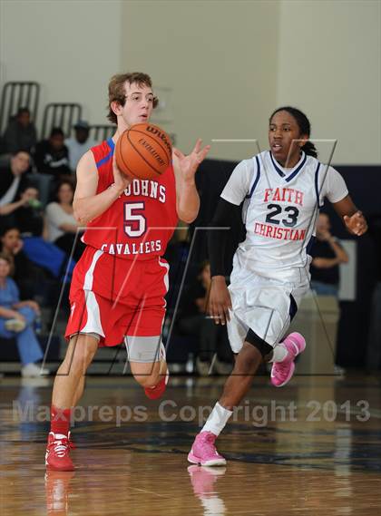 Thumbnail 2 in Faith Christian vs. St. John's Christian Academy photogallery.
