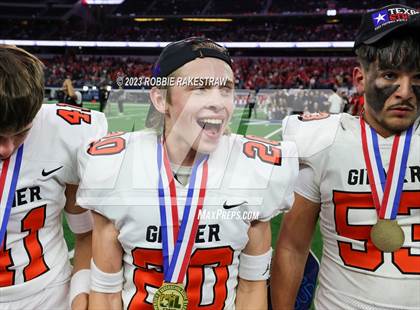 Thumbnail 1 in Gilmer vs. Bellville (UIL 4A D2 Football Final Medal Ceremony) photogallery.