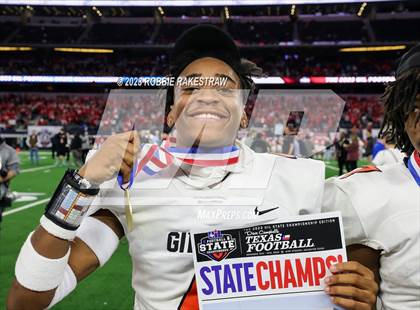 Thumbnail 2 in Gilmer vs. Bellville (UIL 4A D2 Football Final Medal Ceremony) photogallery.