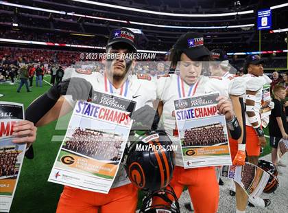 Thumbnail 1 in Gilmer vs. Bellville (UIL 4A D2 Football Final Medal Ceremony) photogallery.