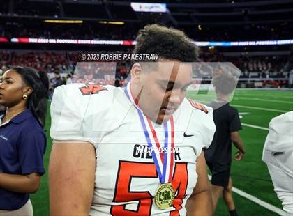 Thumbnail 1 in Gilmer vs. Bellville (UIL 4A D2 Football Final Medal Ceremony) photogallery.