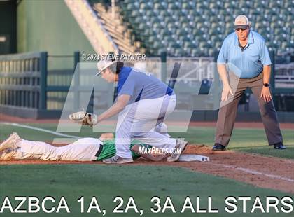 Thumbnail 3 in 2024 AZBCA 1A, 2A, 3A NORTH vs SOUTH ALL-STARS photogallery.