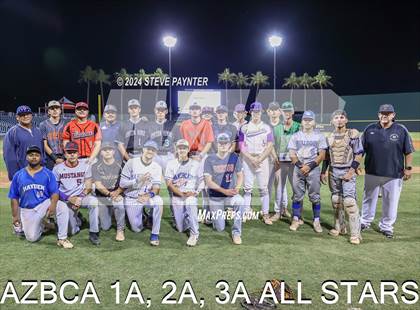 Thumbnail 3 in 2024 AZBCA 1A, 2A, 3A NORTH vs SOUTH ALL-STARS photogallery.