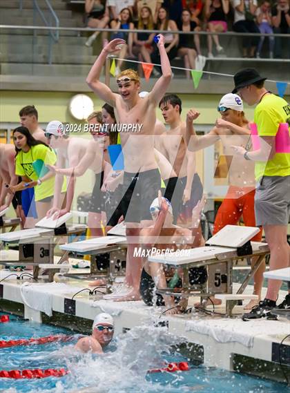 Thumbnail 2 in CHSAA 5A Boys Swimming - State Championship photogallery.