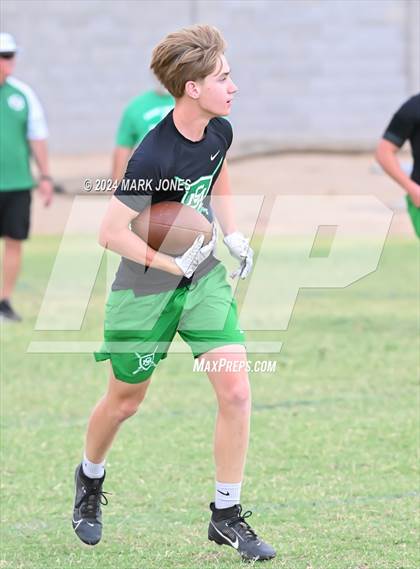 Thumbnail 2 in St. Mary's vs. Willow Canyon (Canyon View 7on7 Tournament) photogallery.