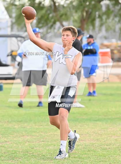 Thumbnail 2 in St. Mary's vs. Willow Canyon (Canyon View 7on7 Tournament) photogallery.