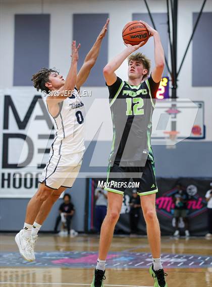 Thumbnail 1 in Sports Leadership & Management vs. Prolific Prep (Made Hoops - Miami Tip-Off) photogallery.