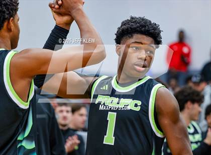 Thumbnail 1 in Sports Leadership & Management vs. Prolific Prep (Made Hoops - Miami Tip-Off) photogallery.