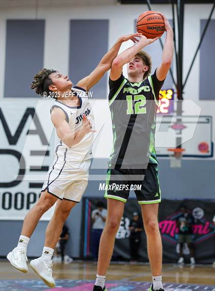 Thumbnail 2 in Sports Leadership & Management vs. Prolific Prep (Made Hoops - Miami Tip-Off) photogallery.