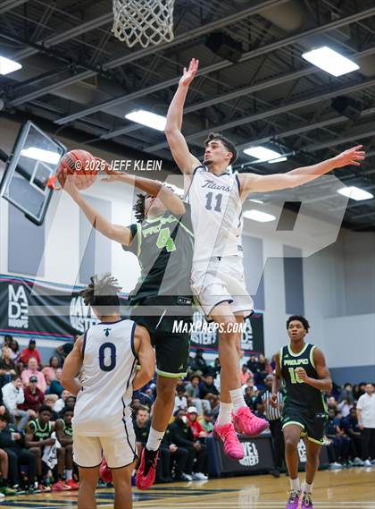 Thumbnail 1 in Sports Leadership & Management vs. Prolific Prep (Made Hoops - Miami Tip-Off) photogallery.