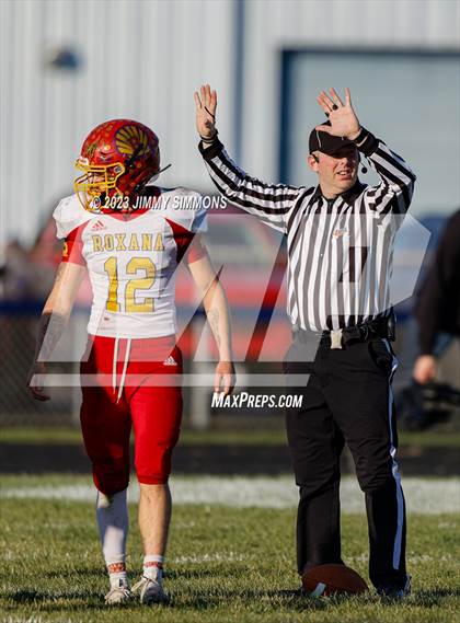 Thumbnail 2 in Roxana vs Olympia (IHSA 3A Quarter Finals) photogallery.