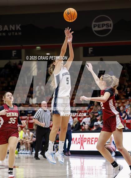 Thumbnail 2 in Cedar vs. Ridgeline (UHSAA 4A Quarterfinal) photogallery.