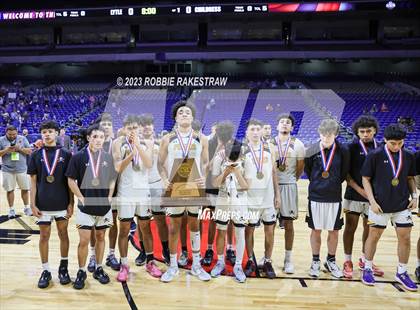 Thumbnail 1 in Lytle vs. Childress (UIL 3A Basketball State Semifinal Medal Ceremony) photogallery.