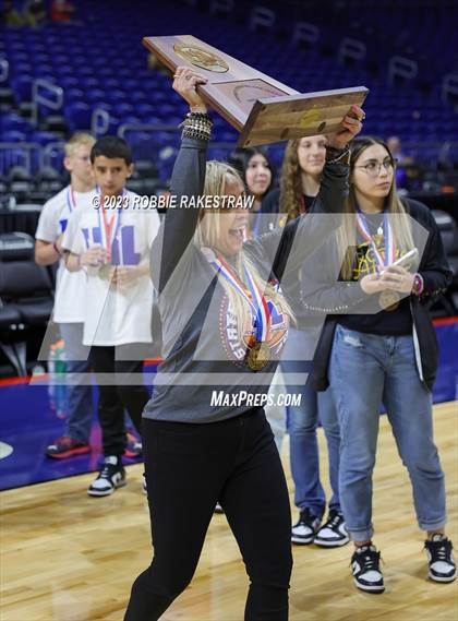 Thumbnail 1 in Lytle vs. Childress (UIL 3A Basketball State Semifinal Medal Ceremony) photogallery.