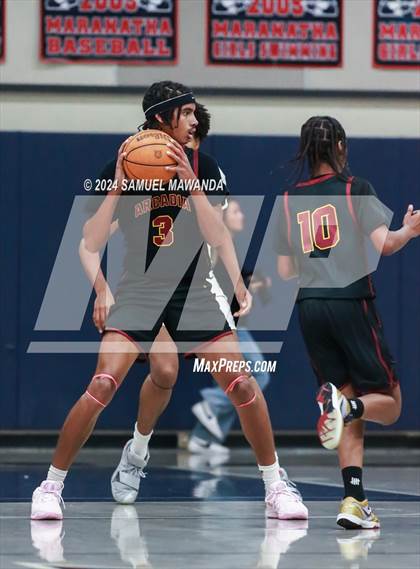 Thumbnail 2 in Maranatha vs Arcadia (Annual Rose City Roundball Classic) photogallery.
