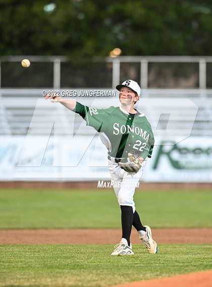 Thumbnail 3 in Petaluma vs. Sonoma Valley (NCS VVAL Tournament) photogallery.