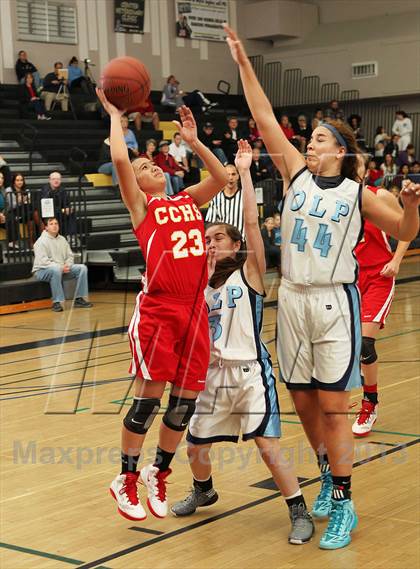 Thumbnail 2 in Cathedral Catholic vs. Our Lady of Peace (So Cal Holiday Classic) photogallery.