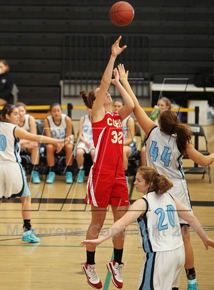 Thumbnail 1 in Cathedral Catholic vs. Our Lady of Peace (So Cal Holiday Classic) photogallery.